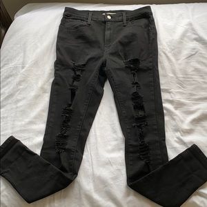 Levi’s Black 720 High-Rise Super Skinny Jeans